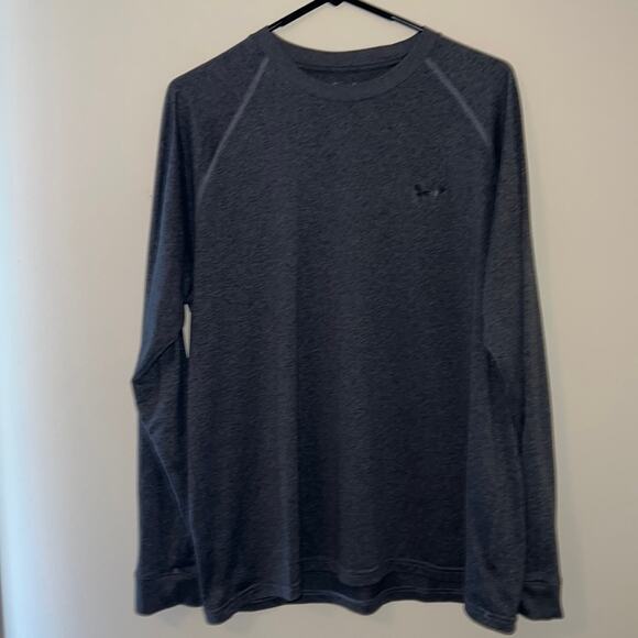 Under Armour Mens Long Sleeve Gray Tee Shirt - Picture 1 of 8